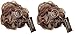 Hydrea Large Exfoliating Body Puff / Scrunchie /Buffer - Bath & Shower Twin Pack (Chocolate & Cream)