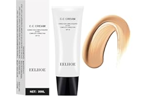 BELIKY GIRL Skin Tone Adjusting CC Cream SPF 50 Foundation Viso Protezione solare e Pre-trucco Idratante Della Pelle Correttore Luminoso Colore Della Pelle Correttore Auto Regolatore Per Pelle Matura (Naturale)