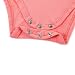 JIAJIA Cute Baby Girl Pink Cotton Short Sleeve Summer Bodysuit Onesies 3-6 Months