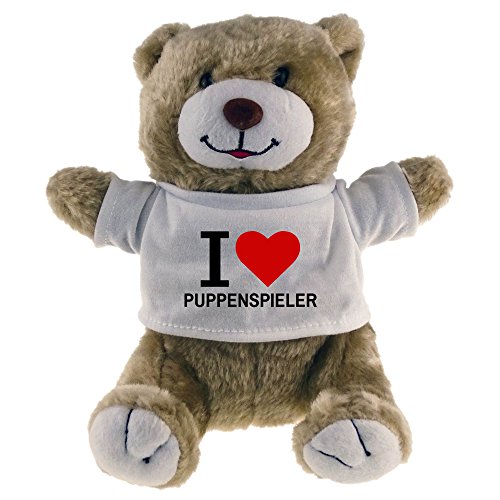 Preisvergleich Produktbild Kuscheltier Bär Classic I Love Puppenspieler beige