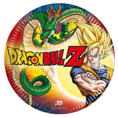 COMOGIOCHI SRL Dragon Ball Z Paper Plates Diameter 20 cm 10 pcs