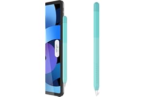 Delidigi Coque Apple Pencil 2e Génération et Apple Pencil Pro 2024, Dégradé Silicone Case Cover Protection Coque Accessoires pour poignée Compatible avec Apple Pencil 2(Turquoise)