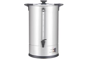 Louis Tellier - Percolador de café profesional - Capacity 13,2 L - 100 Tazas - Acero Inoxidable - Grifo de Goteo