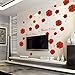Produktbild Beilinheng Liebe Rosen Blume Wandaufkleber PVC Material DIY Wandtattoos Für Wohnzimmer Schlafzimmer Tv Hintergrund Wanddekoration Tapete 20x28 inch