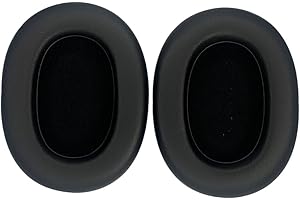 TECINITY Wymienne Nauszniki do Jabra Elite 85H Słuchawek, Zapasowe Poduszki Nauszniki do Jabra Elite 85H, Miękka Skóra (Czarny)