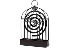 Ncheli portazampirone da esterno Mosquito Coil Iron Supporto,Porta Bobina di zanzara Porta incenso Creativo in Ferro antizanzare Supporto A Spirale per Insetti per Soggiorno Camera da Letto di casa