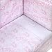 Cambrass 60 x 130 cm Cot Quilt/ Bedspread Collection Toile (Pink/ White)