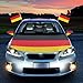 Produktbild HAIGOU 2018 World Cup Fußball Autohauben Abdeckung in Deutschlandsfarben Fahne Flagge Deutschland with Auto Spiegelüberzieher Autofahne