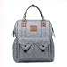 Produktbild Wickeltasche Rucksack Multifunktionale Wasserdichte Baby-Verbandtasche, YANWE Reisewindel Tasche Baby Pflege, Große Kapazität, Grau(Gray)