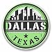 Produktbild 2 x 10cm/100mm Dallas Texas USA Fenster kleben Aufkleber Auto Van Wohnmobil Glas #9819