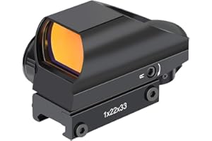 Feyachi RS-25 Viseur Point Rouge avec 4 Réticule 11 Luminosité Réglages Tactique Viser Airsoft Étanche Viseur Optique avec 20mm/22mm Picatinny Montage sur Rail