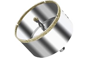 ASNOMY Scie Cloche Diamantée 75 mm avec Foret Guidage de Centrage, Scie Cloche Carrelage avec revêtement diamant, Foret trépan Diamant pour verre, carrelage, céramique, marbre, granit