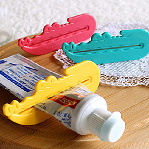 Healthy Clubs 3pcs CRatif Crocodile Presse-Tube en Plastique pour Pate Dentifrice Distributeur de Dentifrice  la CRme Animale de Dessin Anim Grande Aide de Vie par SamGreatWorld