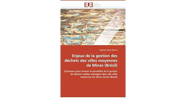 Amazonfr Enjeux De La Gestion Des Déchets Des Villes - 