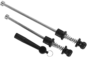 AOUTECEN Brochettes à Dégagement Rapide de Vélo Antivol, 2 Pièces de Vélo Antivol Brochette de Verrouillage de Roue de Sécurité Avant Arrière et Ensemble de Brochettes de Tige de Selle pour VTT Vélo