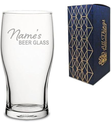 Personalsed Engraved Fosters 1 Pnt Glass. 20oz. Personalsed Wth Your Name! Beer/lager Lovers - View #2