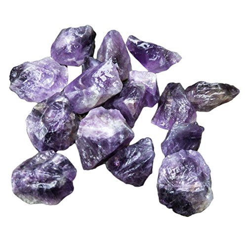 Preisvergleich Produktbild natürliche Amethyst roher Edelstein Kristall Stein Bulk Probe Heilstein Reiki Chakra Meditation Therapie Figur Schutz Amulett - 10pcs, lila
