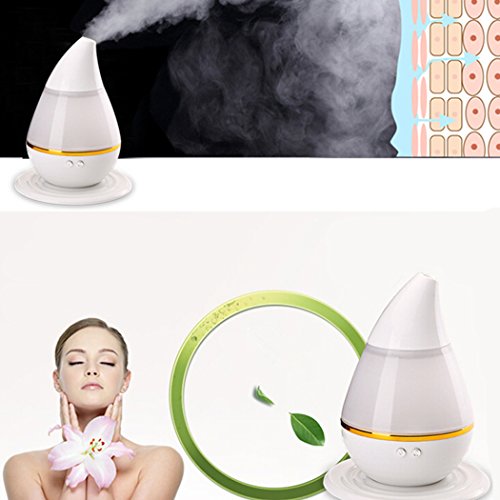 Aroma Diffuser, PHOEWON 250ml Ultraschall Luftbefeuchter Aromatherapie USB Aroma Diffuser Elektrisch 7 LED Wechselfarben Diffusor Aromaöl Auto, Luftbefeuchter für Schlafzimmer, Baby, Kinderzimmer - 3
