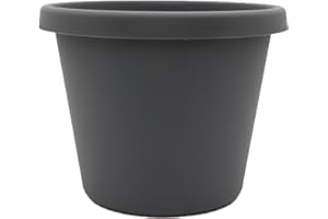 The HC Companies Plastic Planter, Warm Gray, 20"