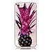 Produktbild Hozor Niedlich Mode Glitzer Muster Ultra Dünn Durchsichtige Handy Hülle für iPhone 7 4.7 zoll Stylish Weiche Silikon TPU Handy Schutzhülle Bumper Case - Ananas