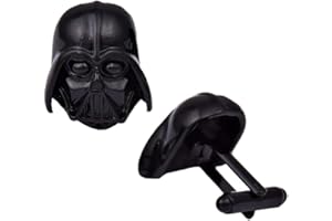 GENTS CLOBBER Star Wars Darth Vader Novelty Black Polished Zinc Alloy Cufflinks