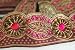 Embellished & Embroidery Indian ribbon, Traditional Sari Border. Sequins, beads , and stones rich hand embroidery on a jacquard Indian ribbon design. A Salwar Kameeze Border; Fabulous Cocktail dress Item! A Original design only available to Neotrims as part of its Special Embellished Trimmings collection for Dressmaking or Interior Decoration. This one is 5.5 cms deep in 3 fabulous colour options. Sold by meter or by a complete Saree Border length of 9 meters