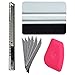Produktbild Ehdis Autofilm Vinyl Wraps & Decals Fenster-Werkzeug-Set: Lil Chizler Schaber, 4-Zoll-Filz-Rakel, Auto-Lock-Grafik-Messer mit 10 Klingen (30 Grad)