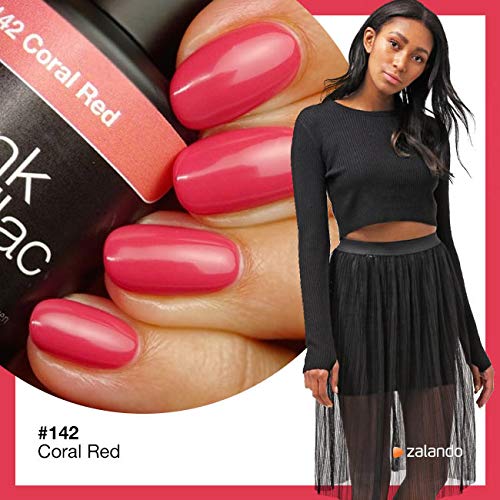 Pink Gellac Coral Red 15ml Gel Nail Polish by Pink Gellac