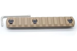 Trirock Plat Terre Sombre Section Rail Picatinny pour Keymod