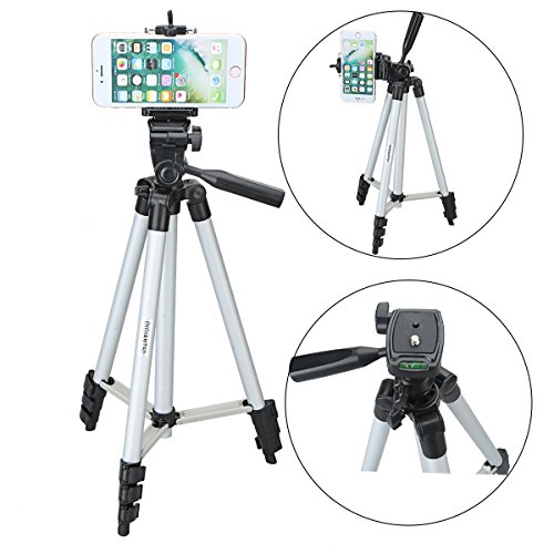 DIGIANT 50 Zoll Aluminium Kamerastativ + Universal Stativ Smartphone Halterung fr Apple, Iphone Samsung und andere Marken Smartphones