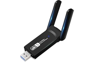 EAAERR Adaptador WiFi USB,1200Mbps Dongle 802.11 con Dual Band 5Ghz / 2.4Ghz Receptor, USB 3.0 Receptor WiFi USB para PC/Desktop/Laptop Compatible con Windows XP/7/8/10/vista, Mac 10.6-10.15, Linux