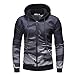 Produktbild Binggong Herren Hoodie Heißer Männer Sweatshirt Herbst Winter Mode Freizeit Reißverschluss Mit Kapuze Kapuzenpullover Langarm Jacke Pullover Outwear Tops