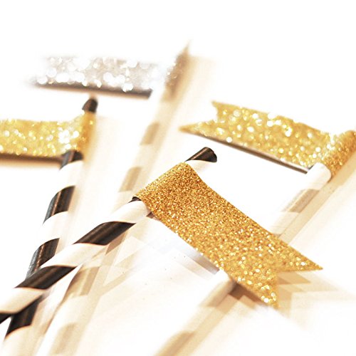 12 Schöne funkelnde Silberne Glitzernde-Fähnchen-Aufkleber zum Dekorieren und Basteln - 3