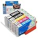 Produktbild QINK 5PK Kompatible Tintenpatronen Ersatz für Canon PGI-580XXL CLI-581XXL PGI-580 CLI-581 Verwendung mit PIXMA TR7550 TR8550 TS6150 TS6151 TS6250 TS8150 TS8151 TS8152 TS8250 TS9150 TS9155 TS9550