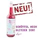 Produktbild Fruchtsaft Likör / Schnaps mit Himbeer und Vanille / Schüttel mich, Glitzer ich "GLITZER - LIKÖR" (15 % vol. / 700 ml) DAS ORIGINAL IN DER XXL - FLASCHE