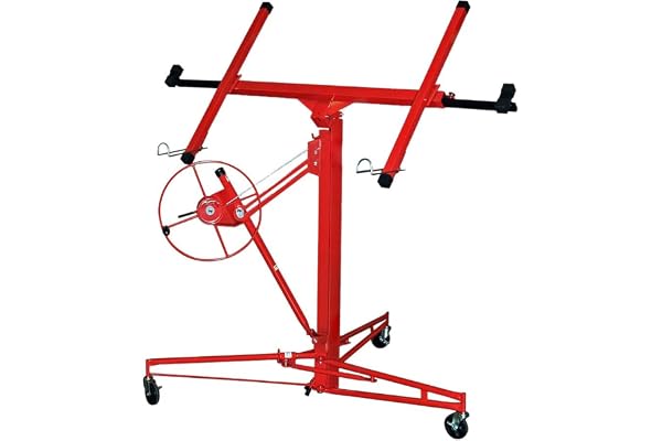 Izrielar plattlyftare, vikbar, XXL, 140–350 cm, arbetshöjd, justerbar för riigipplattor, 68 kg, lastarmsbredd max 290 cm