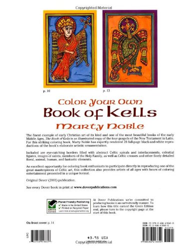 Book's Cover of Color Your Own Book of Kells