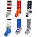 KF Baby Non-Skid Ruffle Calf Socks Value Pack [Set of 6 pairs], for Boys, 6 - 18 months