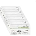 B-Arm Nylon Suture Thread (Pack of 12) Non-Absorbable USP 4-0/1.5 Metric|EO Sterilized Suturing Thread And Needle Set|19mm Reverse Cutting Needle Included In Each Pack|Ideal Suture Thread For Practice