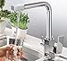 Produktbild Mangeoo Warmes und kaltes Wasser Wasseraufbereitung Wasserhahn, alle Kupfer Küche, Multifunktionsdrucker Drei verwenden Sie einen Wasseraufbereiter, Bibcock Verchromt, Silber Schwarz, Galvanik, Abschnitt