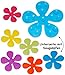 Produktbild alles-meine.de GmbH 6 tlg. Set - Badewanneneinlage / Sticker mit Noppen -  Bunte Blumen  - Anti ..