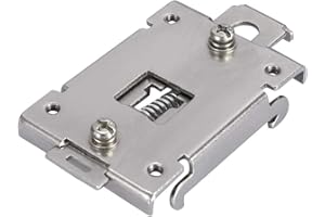 HOMRY 35mm Rail Mount Adapter Mounting Rail, Rail Mount Bracket, for Single Phase Solid State Relay for DIN Rail Mount