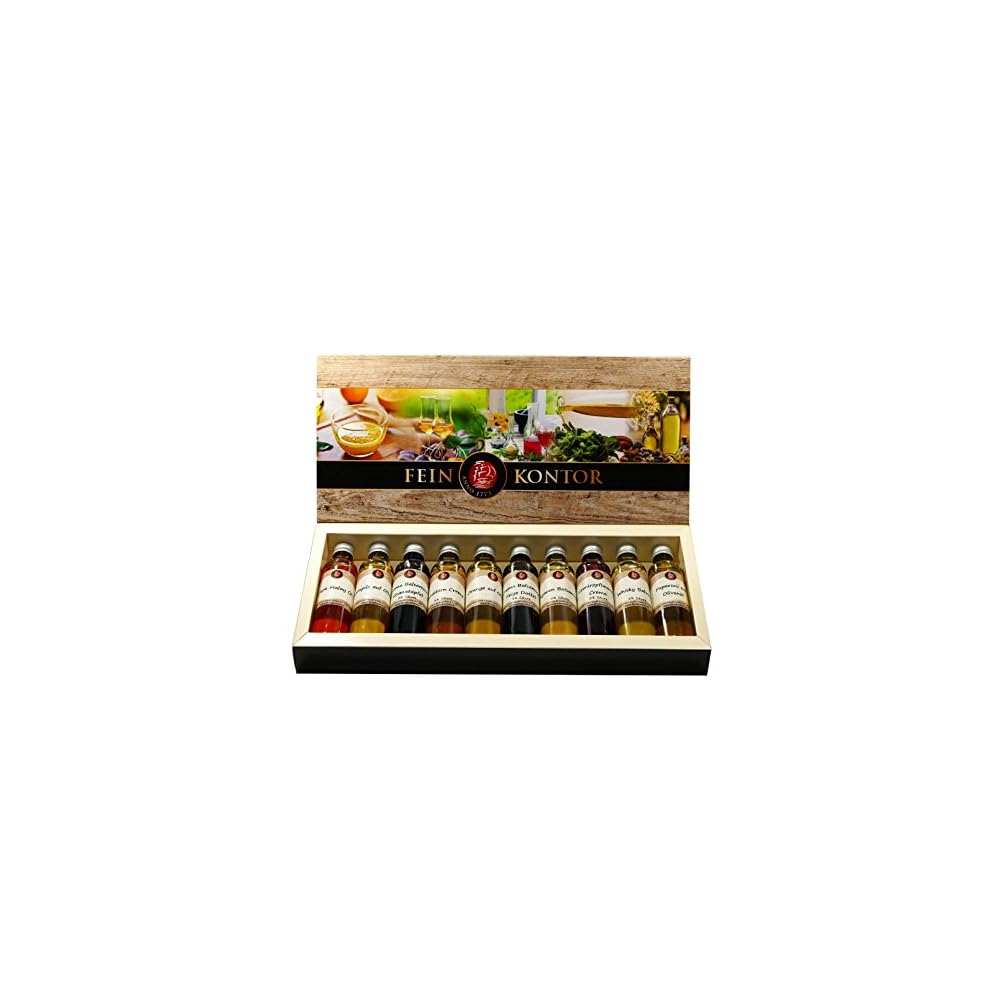 Geschenk Probierset Essig Hochwertige Schachtel 10 Flaschen Je 40ml Set 1