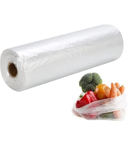 Lot 500 Sacs Polyéthylène Transparent 23×36 Cm – Fruits, Légumes, Viande, Boucherie – Rouleau Pratique