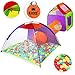 Produktbild KIDIZ® Spielzelt +Tunnel + 200 Bälle + Tasche Kinderzelt Bällebad Spielhaus Babyzelt (XXL)