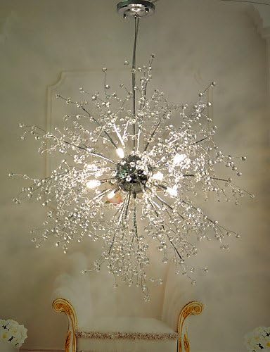 SUHANG Ceiling light Moooi Style Firework Led Pendant Lights Stainless Steel Gdns Dandelion , White-220-240V