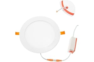 2X Faretti led da incasso per cartongesso,12w Luce naturale bianco 4000K,1080 Lumen,MOMEX Pannello LED rotonde IP44 per Bagno e Doccia,230V (Luce Naturae 4000°k, 12W)