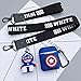 Produktbild RosewineC Cute Cartoon Silicone The Avengers Case Protective Holder Bag for AirPods Apple Headset Accessories(Captain America)