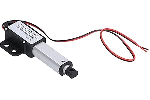 Hililand Attuatore Lineare 30 Mm DC 12V Mini Attuatore Elettrico a Movimento Lineare Protezione Cortocircuito Vite Tipo T(Corsa 30mm-8mm/s-70N)