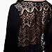 MK13 2015 The New Lace Chiffon shirt Long-sleeved T-shirt (S, BLACK)